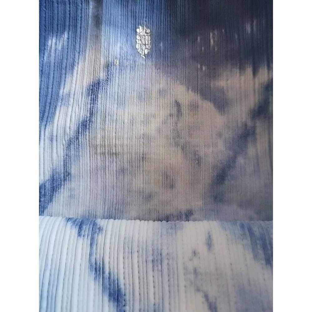 Free People Tie Dye Cropped Leggings Blue,‎ With Cut-outs Size Small - Picture 4 of 9